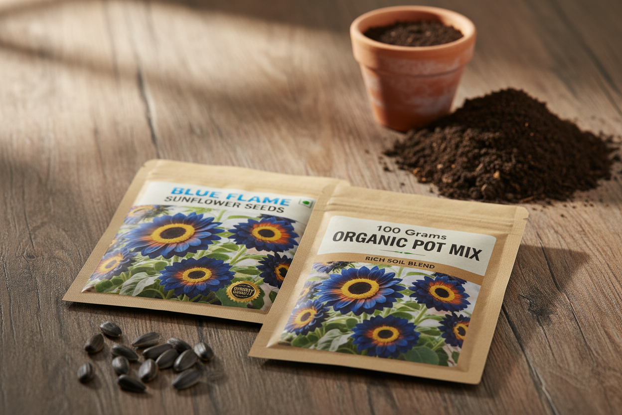 Blue Flame Sunflower Seeds