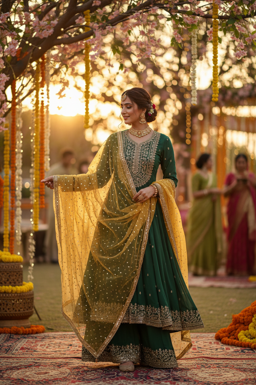 Georgette Kurta Outdoor